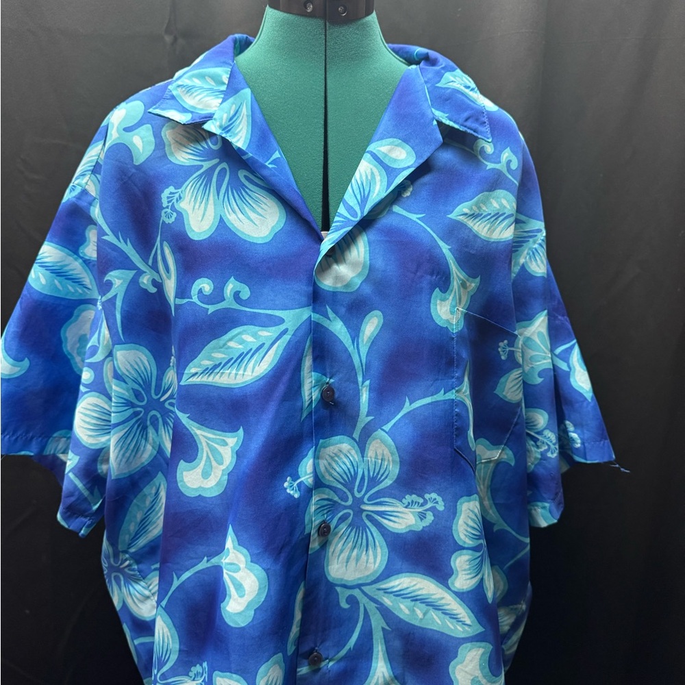 Men's Blue Floral Shirt